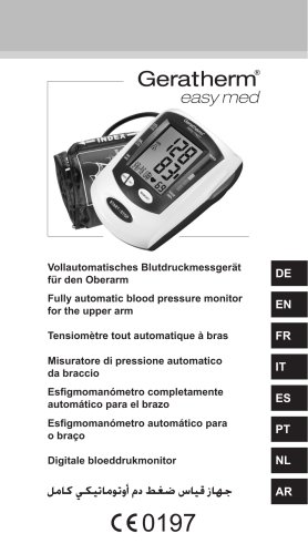 Geratherm® easy med Misuratore di pressione completamente automatico GT-868UF