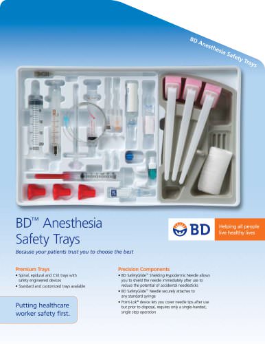 BD Anesthesia Safety Trays BD ?