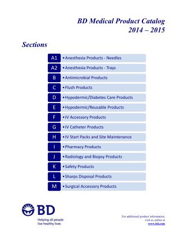 BD Medical Product Catalog