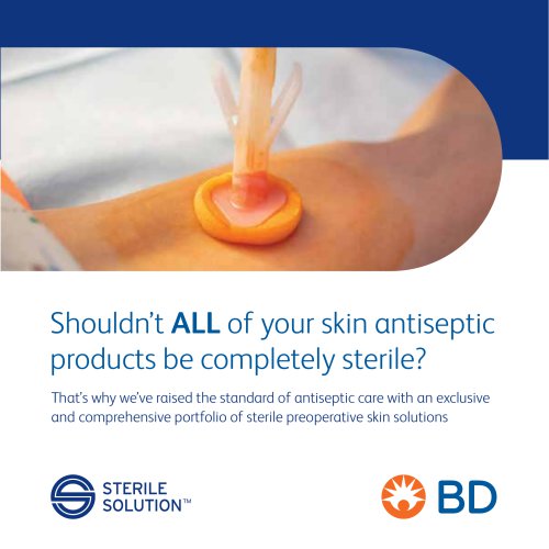 ChloraPrep™ Patient Preoperative Skin Preparation with Sterile Solution™ Brochure