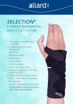 SELECTION® a material developed for WRISTS & THUMBS