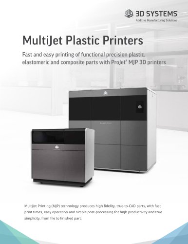 MultiJet Plastic Printers