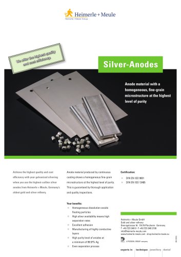 Silver-Anodes