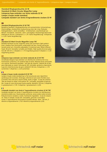 Standard 22 Watt Circular Magnifier Lamp T9C