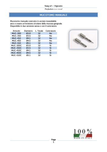 Mucotomo manuale