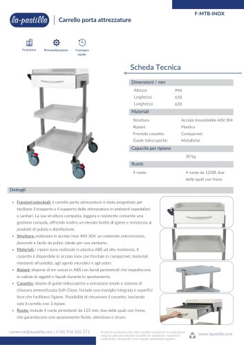 Carrello porta attrezzature 