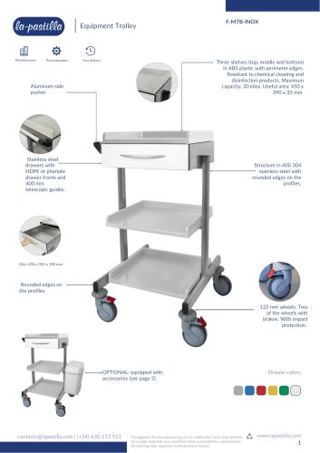 Equipment Trolley La Pastilla