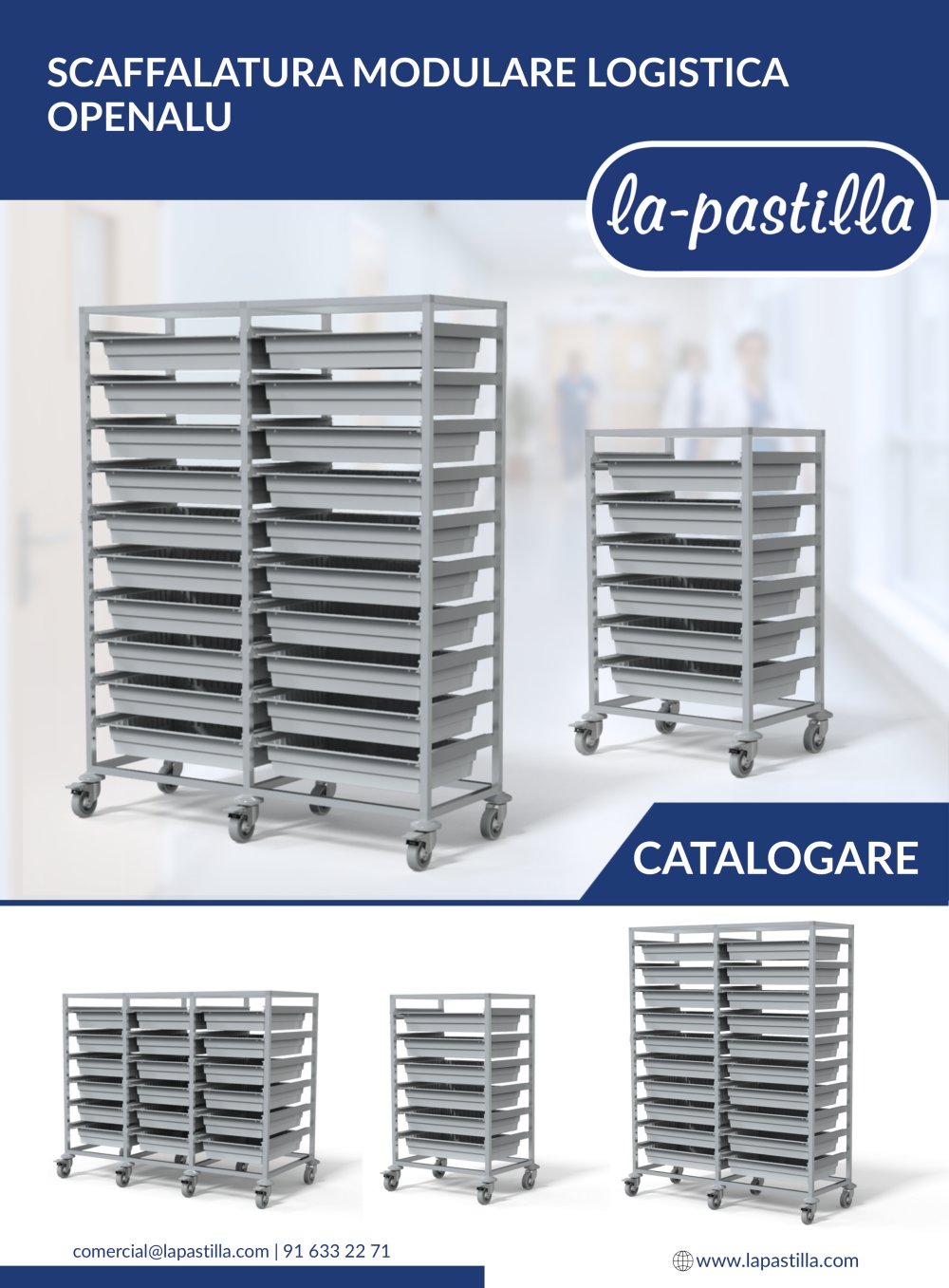LOG&Iacute;STICA MODULAR ESTANTER&Iacute;AS OPENALU - Behmpat Producciones S.L