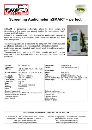 Screening Audiometer nSMART - perfect!