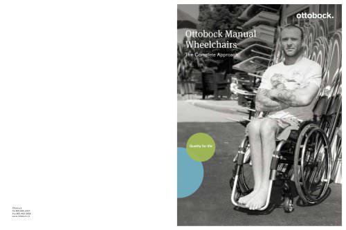 Ottobock Manual Wheelchairs The Complete Approach