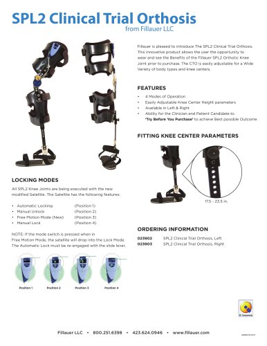 SPL2 Clinical Trial Orthosis