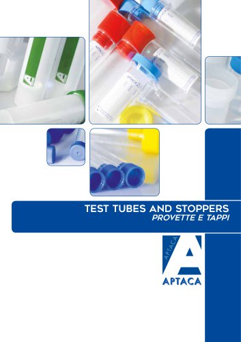 Catalogue 2016 - Test tubes and stoppers