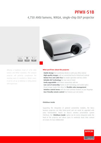 Projectors PFWX-51B