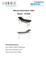 YFC008 Manual Examination Table