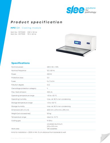 MPS CX ∙ Cooling module