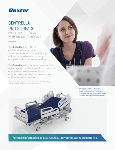 Centrella and pro+ Surface Sell Sheet