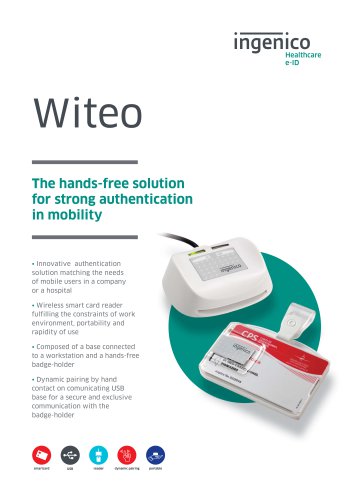 Witeo The hands-free solution for strong authentication in mobility