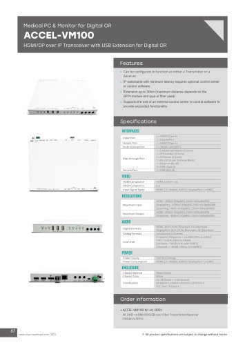 ACCEL-VM100 Datasheet