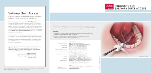 PRODUCTS FOR SALIVARY DUCT ACCESS