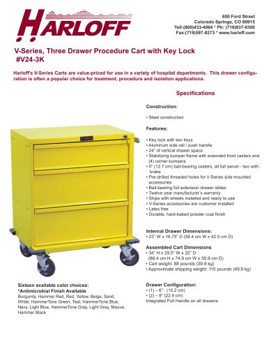 V24-3K – PROCEDURE CART