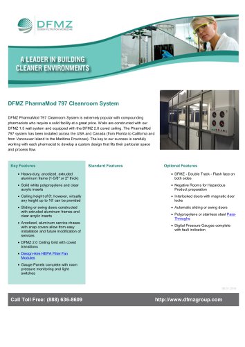 DFMZ PharmaMod 797 Cleanroom System