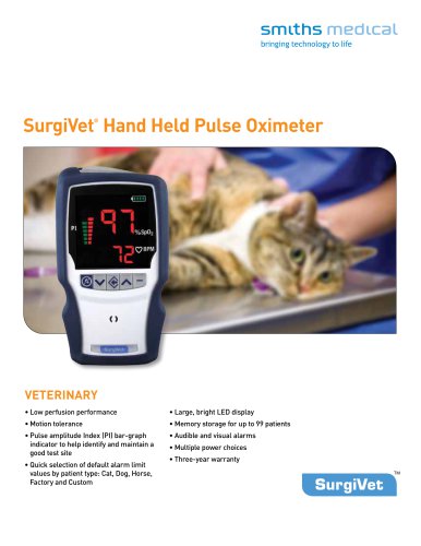 SurgiVet®  Hand Held Pulse Oximeter