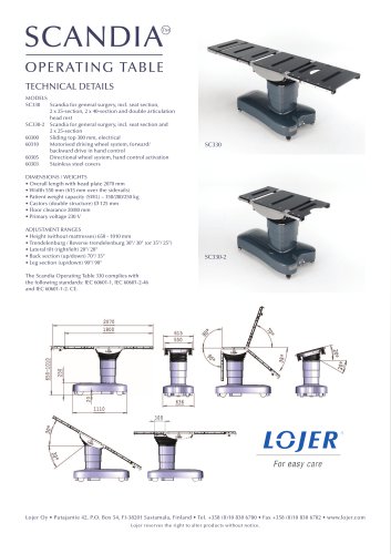 Scandia SC330 Brochure