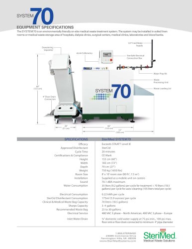 System 70 Specifications