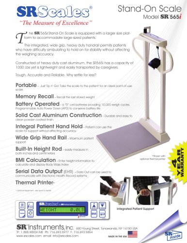 Stand-On Scale Model SR 565i