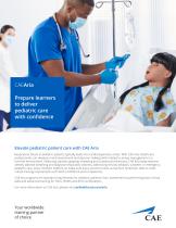 CAE Aria Pediatric Patient Simulator - Tech Sheet