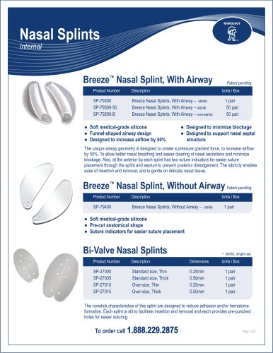 Nasal Septal Buttons