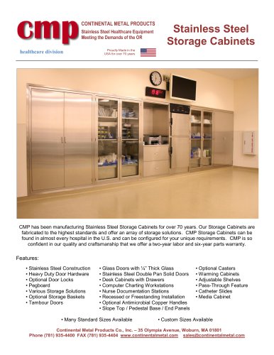 Stainless Steel Storage Cabinets