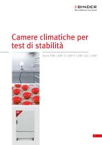 Camere climatiche per test di stabilità