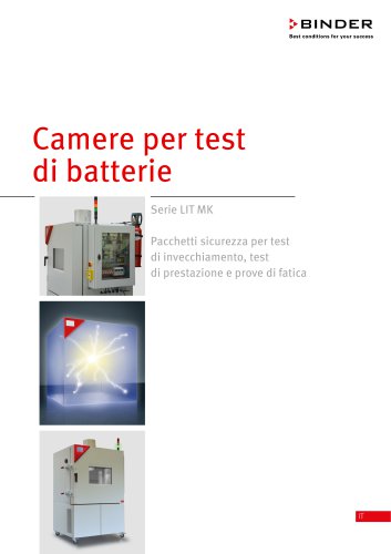 Camere per test di batterie