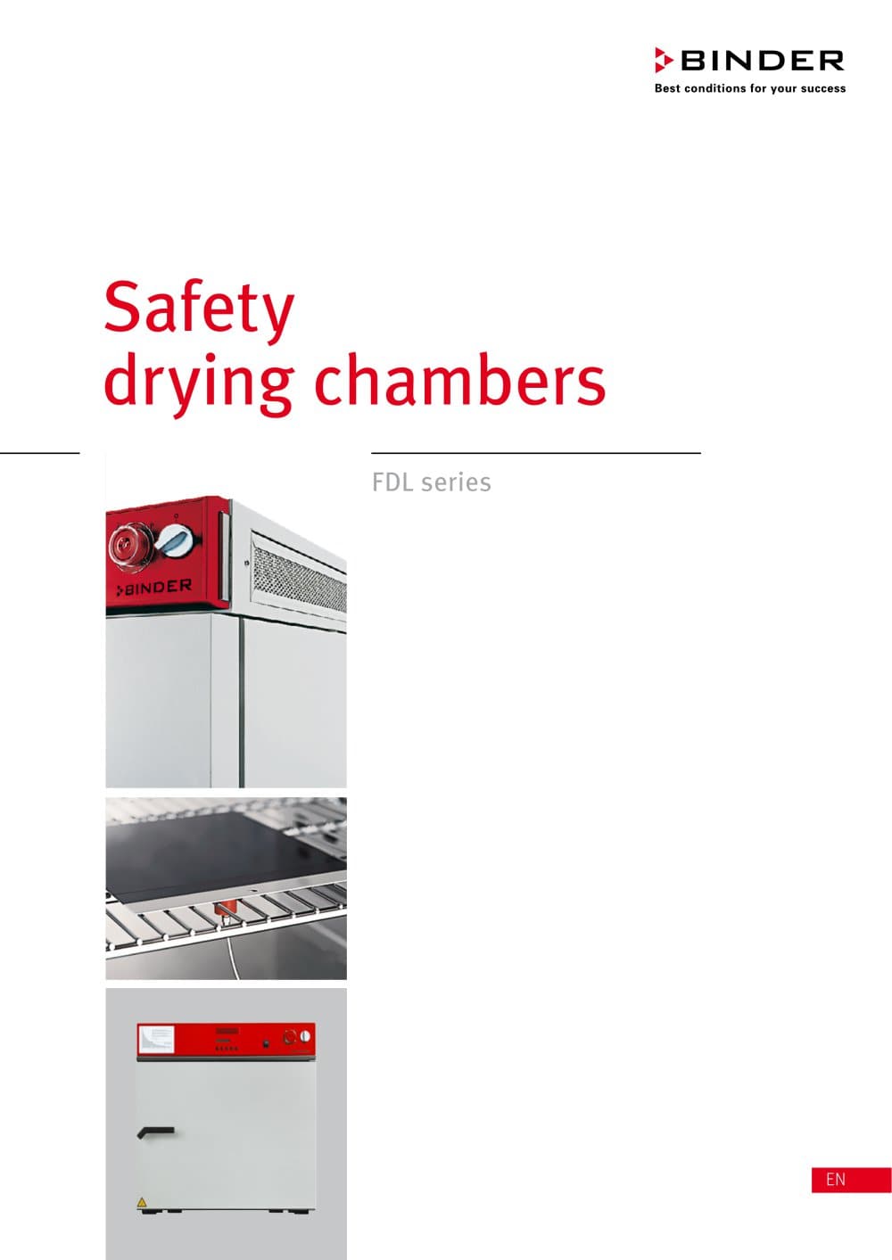 Safety drying chambers  FDL series - BINDER GmbH