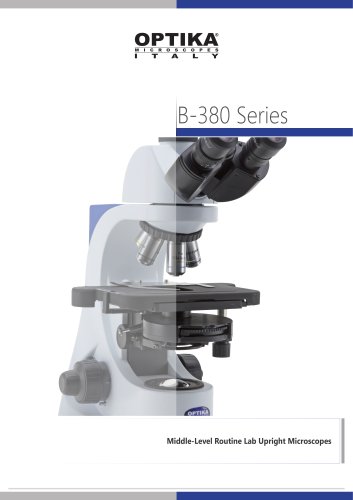 B-380 Series Middle-Level Routine Lab Upright Microscopes