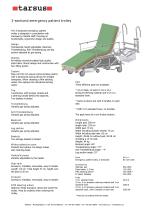 Three-sectioned emergency and patient trolley