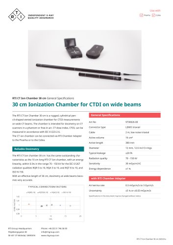 RTI CT Ion Chamber 30 cm