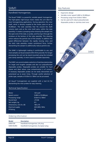 Handheld Homogeniser - SHM1