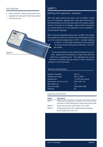 Melting Point Apparatus, Analogue, SMP11