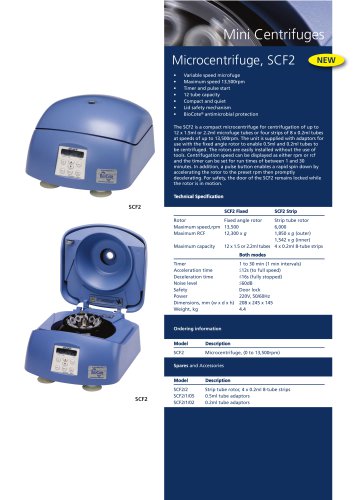 Microcentrifuge, SCF2