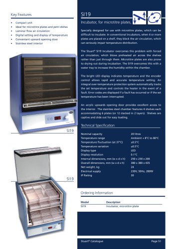 Microtitre plate incubator, SI19