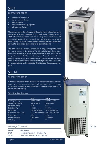 Recirculating Cooler's - SRC4, SRC14