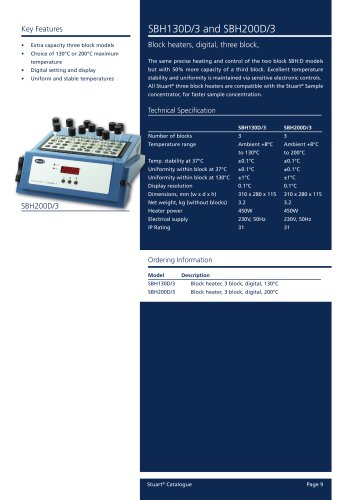 SBH130D/3 and SBH200D/3