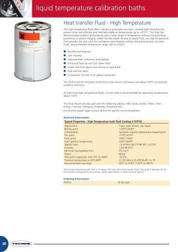 Heat transfer Fluid - High Temperature