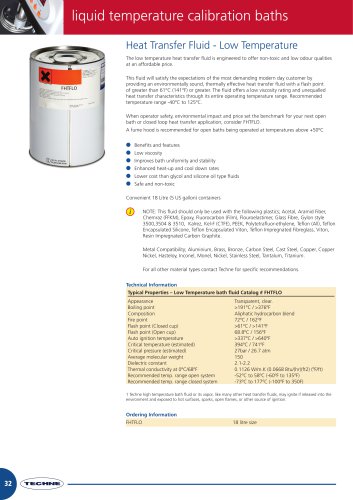 Heat Transfer Fluid - Low Temperature