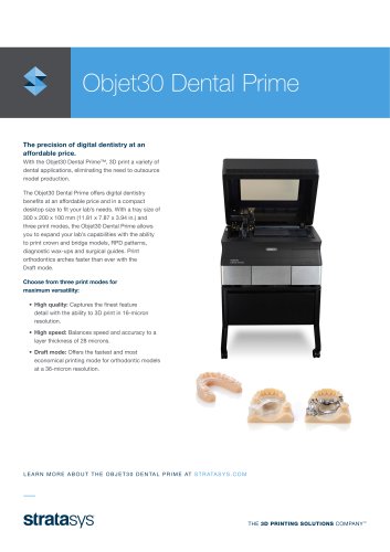 Objet30 Dental Prime