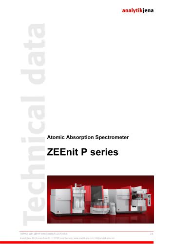 Atomic Absorption Spectrometer ZEEnit P series