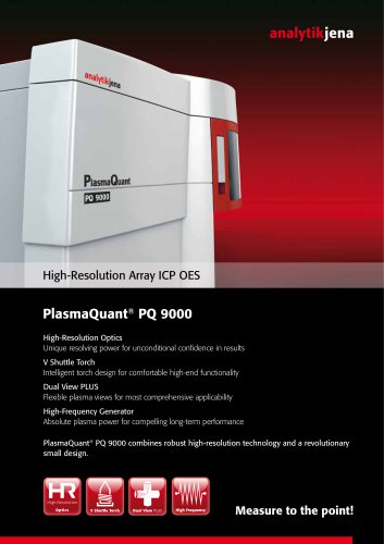 Flyer PlasmaQuant PQ 9000