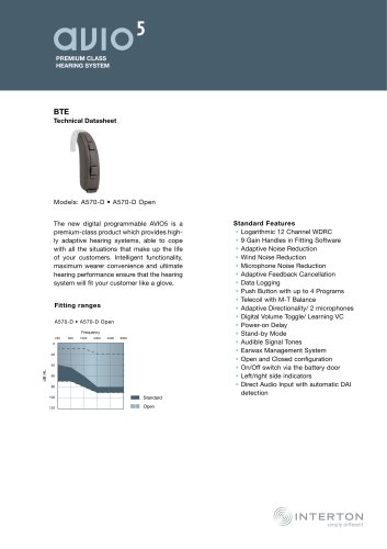 avio5 BTE Technical Datasheet